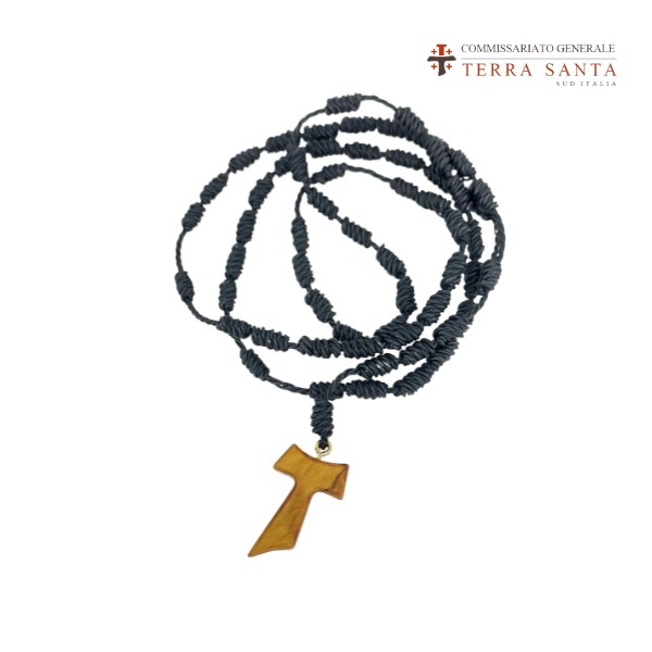 Rosario con nodi e tau marrone